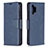 Handytasche Stand Schutzhülle Flip Leder Hülle B04F für Samsung Galaxy A32 4G Blau