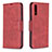 Handytasche Stand Schutzhülle Flip Leder Hülle B04F für Samsung Galaxy A50 Rot