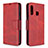 Handytasche Stand Schutzhülle Flip Leder Hülle B04F für Samsung Galaxy A70E Rot