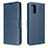 Handytasche Stand Schutzhülle Flip Leder Hülle B04F für Samsung Galaxy A71 4G A715 Blau