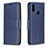 Handytasche Stand Schutzhülle Flip Leder Hülle B04F für Samsung Galaxy M01s Blau