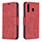 Handytasche Stand Schutzhülle Flip Leder Hülle B04F für Samsung Galaxy M30 Rot