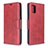 Handytasche Stand Schutzhülle Flip Leder Hülle B04F für Samsung Galaxy M40S Rot