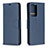 Handytasche Stand Schutzhülle Flip Leder Hülle B04F für Samsung Galaxy Note 20 Ultra 5G Blau