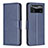 Handytasche Stand Schutzhülle Flip Leder Hülle B04F für Xiaomi Poco X4 Pro 5G Blau