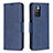 Handytasche Stand Schutzhülle Flip Leder Hülle B04F für Xiaomi Redmi 10 4G Blau