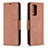 Handytasche Stand Schutzhülle Flip Leder Hülle B04F für Xiaomi Redmi Note 10 Pro 4G Braun
