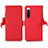 Handytasche Stand Schutzhülle Flip Leder Hülle B04H für Sony Xperia 10 IV Rot