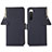 Handytasche Stand Schutzhülle Flip Leder Hülle B04H für Sony Xperia 10 IV SOG07 Blau