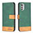 Handytasche Stand Schutzhülle Flip Leder Hülle B05F für Motorola Moto E32s