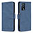 Handytasche Stand Schutzhülle Flip Leder Hülle B05F für Oppo A16s Blau