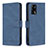 Handytasche Stand Schutzhülle Flip Leder Hülle B05F für Oppo A74 4G Blau