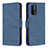 Handytasche Stand Schutzhülle Flip Leder Hülle B05F für Oppo A93 5G Blau