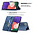Handytasche Stand Schutzhülle Flip Leder Hülle B05F für Samsung Galaxy A22s 5G