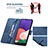 Handytasche Stand Schutzhülle Flip Leder Hülle B05F für Samsung Galaxy A22s 5G