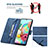 Handytasche Stand Schutzhülle Flip Leder Hülle B05F für Samsung Galaxy A71 4G A715