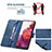 Handytasche Stand Schutzhülle Flip Leder Hülle B05F für Samsung Galaxy S20 FE 4G