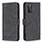 Handytasche Stand Schutzhülle Flip Leder Hülle B05F für Samsung Galaxy S20 FE 4G Schwarz