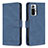 Handytasche Stand Schutzhülle Flip Leder Hülle B05F für Xiaomi Redmi Note 10 Pro 4G Blau