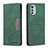Handytasche Stand Schutzhülle Flip Leder Hülle B06F für Motorola Moto E32 Grün