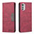 Handytasche Stand Schutzhülle Flip Leder Hülle B06F für Motorola Moto E32s