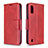 Handytasche Stand Schutzhülle Flip Leder Hülle B06F für Samsung Galaxy A01 SM-A015 Rot