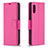 Handytasche Stand Schutzhülle Flip Leder Hülle B06F für Samsung Galaxy A02 Pink