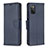 Handytasche Stand Schutzhülle Flip Leder Hülle B06F für Samsung Galaxy A02s Blau