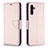 Handytasche Stand Schutzhülle Flip Leder Hülle B06F für Samsung Galaxy A04s Rosegold