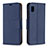 Handytasche Stand Schutzhülle Flip Leder Hülle B06F für Samsung Galaxy A10e Blau