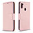 Handytasche Stand Schutzhülle Flip Leder Hülle B06F für Samsung Galaxy A11 Rosegold