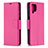 Handytasche Stand Schutzhülle Flip Leder Hülle B06F für Samsung Galaxy A12 5G Pink