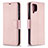 Handytasche Stand Schutzhülle Flip Leder Hülle B06F für Samsung Galaxy A12 5G Rosegold