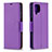 Handytasche Stand Schutzhülle Flip Leder Hülle B06F für Samsung Galaxy A12 Nacho Violett