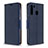 Handytasche Stand Schutzhülle Flip Leder Hülle B06F für Samsung Galaxy A21 Blau