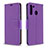 Handytasche Stand Schutzhülle Flip Leder Hülle B06F für Samsung Galaxy A21 Violett