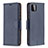 Handytasche Stand Schutzhülle Flip Leder Hülle B06F für Samsung Galaxy A22 5G Blau