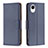 Handytasche Stand Schutzhülle Flip Leder Hülle B06F für Samsung Galaxy A23e 5G Blau