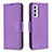 Handytasche Stand Schutzhülle Flip Leder Hülle B06F für Samsung Galaxy A24 4G Violett