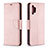 Handytasche Stand Schutzhülle Flip Leder Hülle B06F für Samsung Galaxy A32 4G Rosegold