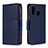 Handytasche Stand Schutzhülle Flip Leder Hülle B06F für Samsung Galaxy A40 Blau