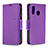 Handytasche Stand Schutzhülle Flip Leder Hülle B06F für Samsung Galaxy A40 Violett