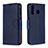 Handytasche Stand Schutzhülle Flip Leder Hülle B06F für Samsung Galaxy A40s Blau