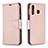 Handytasche Stand Schutzhülle Flip Leder Hülle B06F für Samsung Galaxy A40s Rosegold