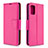 Handytasche Stand Schutzhülle Flip Leder Hülle B06F für Samsung Galaxy A41 Pink