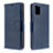 Handytasche Stand Schutzhülle Flip Leder Hülle B06F für Samsung Galaxy A51 4G Blau