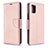 Handytasche Stand Schutzhülle Flip Leder Hülle B06F für Samsung Galaxy A51 4G Rosegold