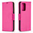 Handytasche Stand Schutzhülle Flip Leder Hülle B06F für Samsung Galaxy A52 4G Pink