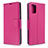 Handytasche Stand Schutzhülle Flip Leder Hülle B06F für Samsung Galaxy A71 4G A715 Pink