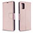 Handytasche Stand Schutzhülle Flip Leder Hülle B06F für Samsung Galaxy A71 4G A715 Rosegold